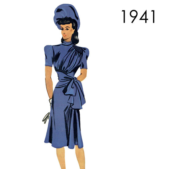 1941 Dress. Bust 96 cm (37.8")